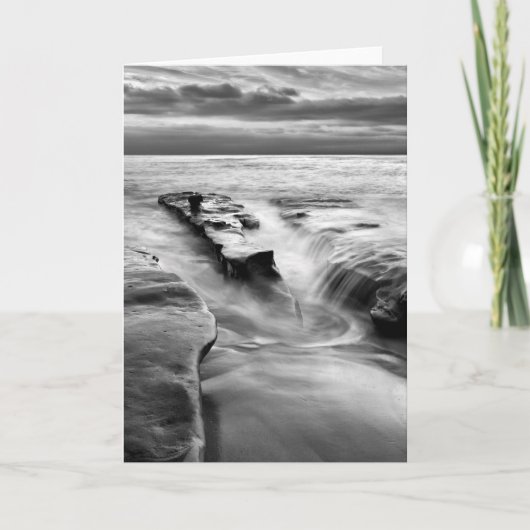 Die Flut am Strand Karte (Vorderseite)