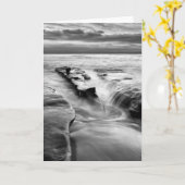 Die Flut am Strand Karte (Gelbe Blume)