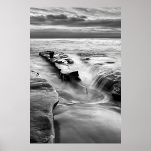 Die Flut am Strand Poster (Vorne)