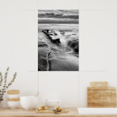 Die Flut am Strand Poster (Küche)