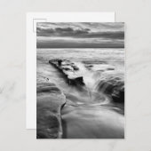 Die Flut am Strand Postkarte (Vorne/Hinten)