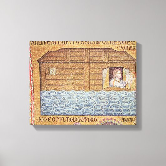 Die Flut, aus dem Atrium, Detail Noah Leinwanddruck (Vorderseite)