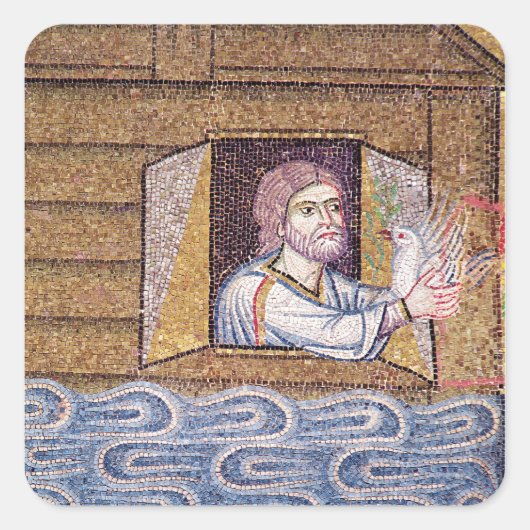 Die Flut aus dem Atrium Quadratischer Aufkleber (Vorderseite)