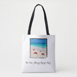 Die Flut bringt immer mehr - Minimalistischer Stra Tasche