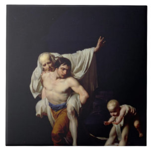 Die Flut, c.1789 (Öl auf Leinwand) Fliese