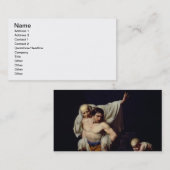 Die Flut, c.1789 (Öl auf Leinwand) Visitenkarte (Vorne/Hinten)