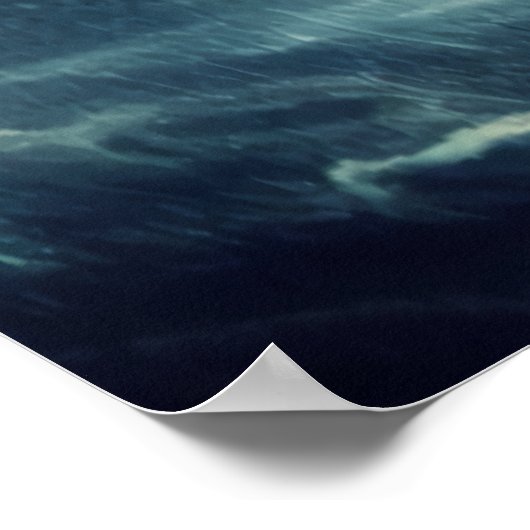 Die Flut und der Leuchtturm | AI Art Poster (Ecke)