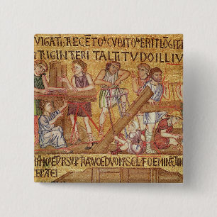 Die Flut, vom Atrium, Detail von Button