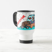 Die Flut von 2014 Reisebecher (Vorderseite Links)