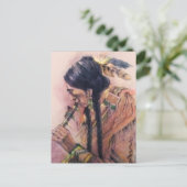 Die Flute-Player-Postkarte Postkarte (Stehend Vorderseite)