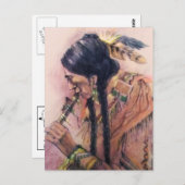 Die Flute-Player-Postkarte Postkarte (Vorne/Hinten)