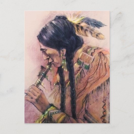 Die Flute-Player-Postkarte Postkarte (Vorderseite)
