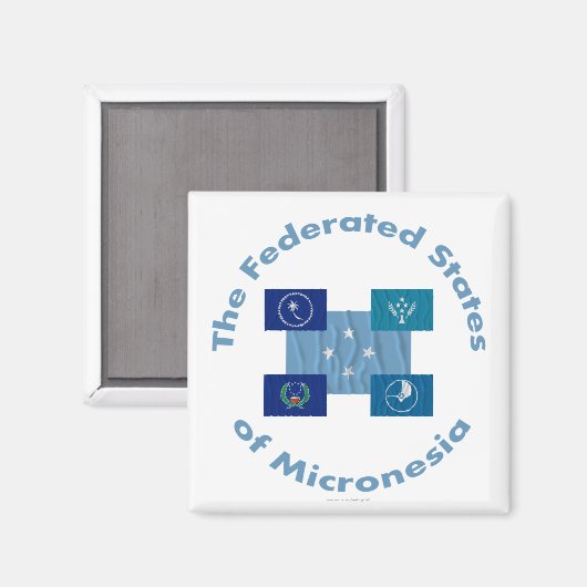Die Föderierten Staaten Mikronesiens Magnet (Vorderseite/Rückseite)