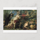Die Folgen des Krieges durch Peter Paul Rubens Postkarte (Vorderseite)
