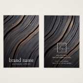 Die folgende elegante Ohrring-Karte aus Holz (Vorne & Hinten)