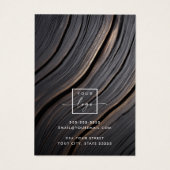 Die folgende elegante Ohrring-Karte aus Holz (Rückseite)