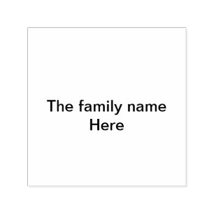 Die folgende Familienname-Nachricht ist ein einfac Permastempel