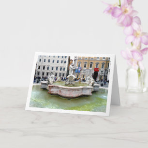 Die Fontana del Moro, Rom, Italien Karte