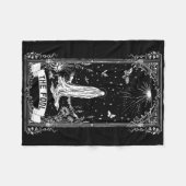Die Fool Ghost Cotattcore-Tarot-Karte Hauptarcana Fleecedecke (Vorderseite (Horizontal))