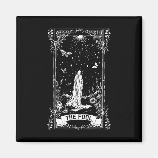 Die Fool Ghost Cotattcore-Tarot-Karte Hauptarcana Magnet (Vorne)
