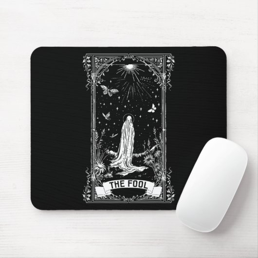 Die Fool Ghost Cotattcore-Tarot-Karte Hauptarcana Mousepad (Mit Mouse)