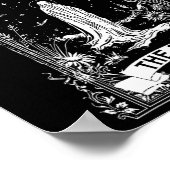 Die Fool Ghost Cotattcore-Tarot-Karte Hauptarcana Poster (Ecke)
