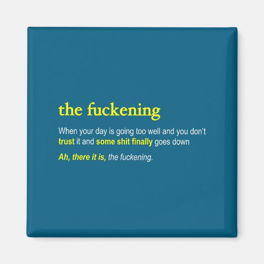Die Forening - Die lustige Definition für eine Vor Magnet (Vorne)