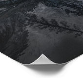 Die Form der Stille – Schwarze und Weiße Landschaf Poster (Ecke)