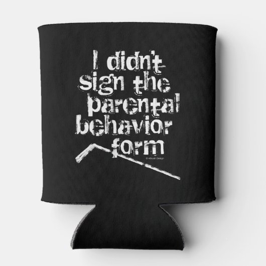 Die Form des elterlichen Hockeyverhaltens kann küh Dosenkühler (Rückseite)