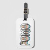 Die Form ist echte Pastel Moderne Typografie Gepäckanhänger (Vorderseite Vertikal)