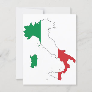 Die Form Italiens Postkarte