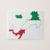 Die Form Italiens Puzzle (Horizontal)