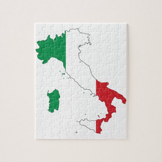 Die Form Italiens Puzzle (Vertikal)