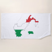 Die Form Italiens Strandtuch (Vorderseite)