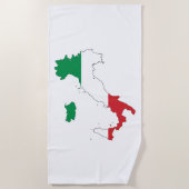 Die Form Italiens Strandtuch (Vorderseite)