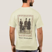 Die formale Abnutzung der perfekter Herr-noblen T-Shirt (Rückseite)