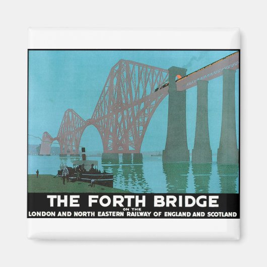 Die Forth Bridge - Nordost-Bahn Magnet (Vorne)