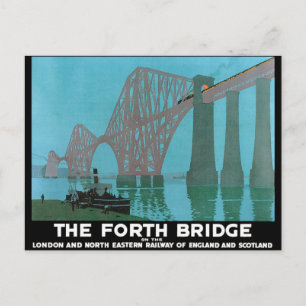 Die Forth Bridge - Nordost-Eisenbahn Postkarte