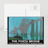 Die Forth Bridge - North Eastern Railway Postkarte (Vorne/Hinten)