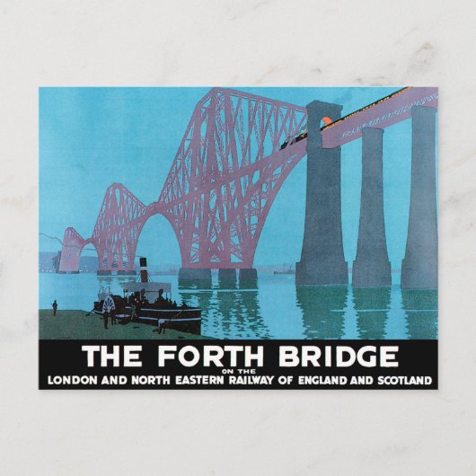 Die Forth Bridge Postkarte (Vorderseite)