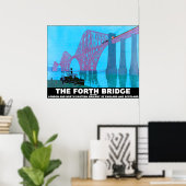Die Forth Road Bridge Poster (Heimbüro)