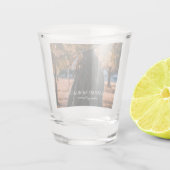 Die Foto-Klasse Ihres Abschlusses Schnapsglas (Rückseite)