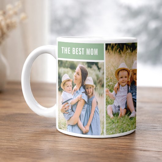 Die FotoCollage der besten Grünen Mütter der Mama Kaffeetasse
