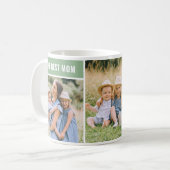 Die FotoCollage der besten Grünen Mütter der Mama Kaffeetasse (Vorderseite Links)