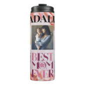Die Fotocollage der Moderne Beste Mama aller Zeite Thermosbecher (Vorderseite)