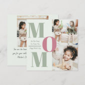 "Die FotoCollage der Neuen Mutter | MAMAS - Feiertagskarte (Vorne/Hinten)