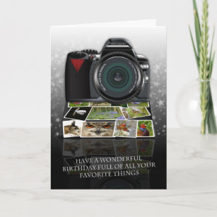 Geburtstagskarte Fur Fotografen Karten Zazzle De