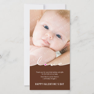 DIE FOTOKARTE DES VALENTINES:: Liebeverteilung 7P Feiertagskarte
