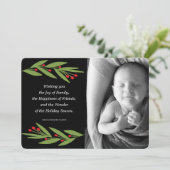 Die Fotokarte für die Urlaubssaison Feiertagskarte (Stehend Vorderseite)