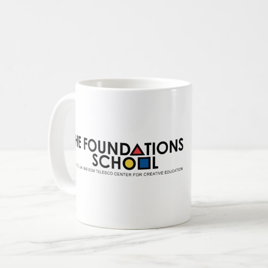 Die Foundations School an der CCE Mug Kaffeetasse (Vorderseite Links)